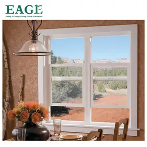 铝上下推拉窗隔音节能有效悬挂窗双层玻璃悬挂窗