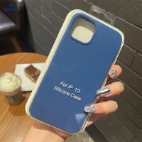 Coque pour iPhone 12 Mini, coque en silicone avec logo pour iPhone Apple