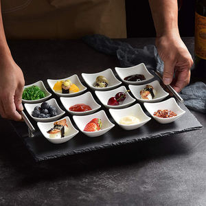 Manteles Individuales de pizarra negra con juego de cuencos, alta calidad, buen precio - Product Image 4