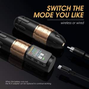 <span class=keywords><strong>Ambition</strong></span> <span class=keywords><strong>Soldier</strong></span> 270 S Máquina de tatuaje inalámbrica con pantalla digital LED de 1800mAh Pluma de caja de tatuaje giratoria para artista del tatuaje - Product Image 3