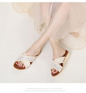 <span class=keywords><strong>Sandalias</strong></span> de cuña de tela con punta abierta de verano a la moda, <span class=keywords><strong>sandalias</strong></span> antideslizantes de suela blanda para mujeres y damas, zapatos informales para caminar al aire libre - Product Image 4