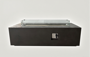 Foyer à gaz rectangulaire moderne pour une utilisation intérieure et extérieure Corten pour la décoration de jardin Patio - Product Image 4