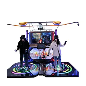 Fabrikant Vr Dubbele Dansmachine Grote Ruimte Vrij Wandelplatform Schieten Battle Entertainment Game Machine