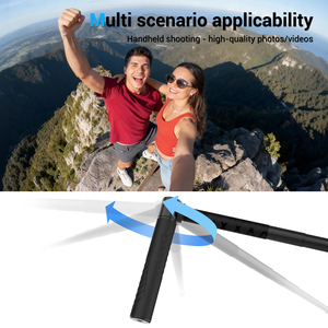 Monopié Extensible con Mango Giratorio para Insta360, Palo para Selfies, Luz de Flash, Monitor, Micrófono, Aleación de Aluminio y Plástico - Product Image 6