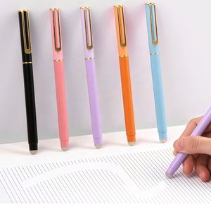 Stylo bille promotionnel 2-en-1 avec corps métallique effaçable, encre noire/bleue, écriture fluide, idéal pour offrir - Product Image 4