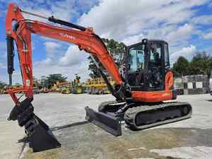 Excavatrice Kubota U55-4 d'origine japonaise, excavatrice sur chenilles Kubota U55-4 en stock - Product Image 3