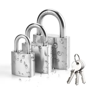 Stainless steel outdoor anti rust, waterproof, and anti rust padlock User external lock