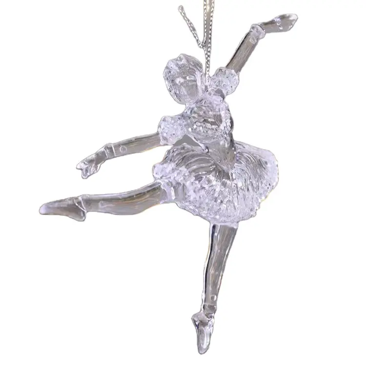 Christmas supplies Mini plastic ballerina christmas ornament Decorating the Christmas tree