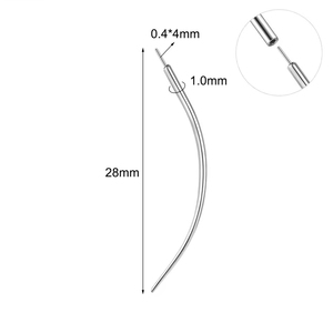 Cong Côn Công cụ threadless thép không gỉ uốn cong đồ trang sức piercing Bông tai 14/16/18g chèn pin cơ thể piercings cho món quà - Product Image 3