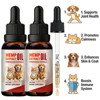 Huile de chanvre, huile de poisson saumon riche en oméga-3, compléments alimentaires pour chiens et chats, soin des articulations, soin de la peau, anti-chute de poils, soin de l'immunité