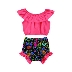 • Set di abbigliamento per <span class=keywords><strong>bambina</strong></span> set di abbigliamento per ragazze estive camicia <span class=keywords><strong>e</strong></span> pantaloncini a due pezzi - Product Image 4