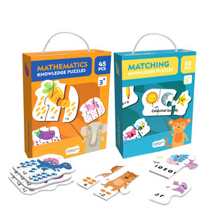 Premiers enfants éducation jouets d'apprentissage dessin animé correspondant Puzzle carte <span class=keywords><strong>orthographe</strong></span> Match jeu Puzzles jouets interactifs pour les enfants - Product Image 2