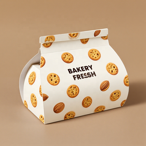 กล่องขนมหวาน <span class=keywords><strong>Roulade</strong></span> Sachertort แบบย่อยสลายได้ทางชีวภาพพิมพ์โลโก้สีชมพู - Product Image 3