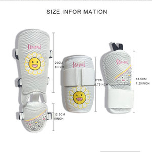 ओम गंध कढ़ाई सैंडविच जाल बेसबॉल नरम गेंद बल्लेबाज के पैर गार्ड कोहनी गार्ड - Product Image 5