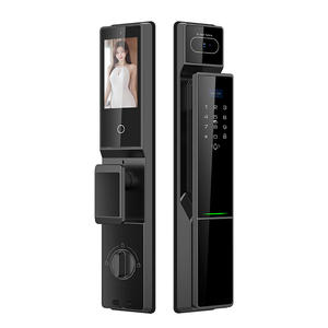 Serrure de <span class=keywords><strong>porte</strong></span> intelligente Tuya Wifi <span class=keywords><strong>Verrouillage</strong></span> <span class=keywords><strong>automatique</strong></span> de <span class=keywords><strong>porte</strong></span> en verre avec reconnaissance faciale et technologie de caméra de balayage de clavier d'empreintes digitales - Product Image 2