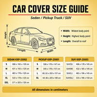 Housse de protection UV KXF pour berline et SUV, anti-poussière, imperméable, résistante aux rayures, en Oxford 150D beige, fabrication de qualité