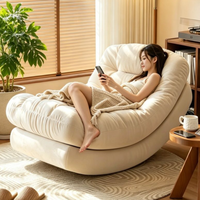 2026 Neues Modell Mond-Schaukelstuhl & Relaxsessel – Moderner drehbarer Polster-Loungesessel für Erwachsene, Schlafzimmer & Wohnungsnutzung