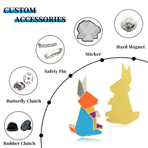 Tùy Chỉnh Hình Học Mô Hình Động Vật Huy Hiệu Đa-Màu Pin Nghệ Thuật Dòng Trang Trí Trâm Phòng Trưng Bày Nghệ Thuật & Văn Hóa Hàng Hóa Quà Tặng - Product Image 4