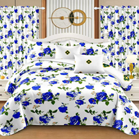 Ensemble de literie en microfibre brossée de style africain personnalisé, trois pièces, drap de lit, housse de couette