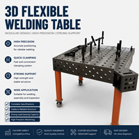 Banc de travail de soudage 3D robuste, plateforme de soudage en acier perforé de haute précision pour l'assemblage industriel