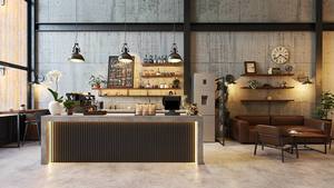 Diseño de Interiores de Cafetería de Estilo Industrial |   Muebles de Barra para Cafetería, Ecológicos, Duraderos y Personalizados |   Listo para publicar en Instagram - Product Image 2