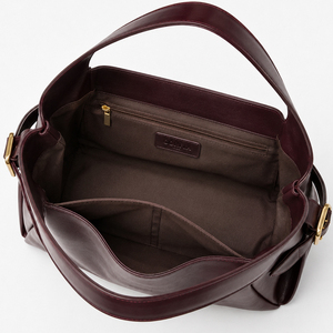 Sac bandoulière structuré pour femme, sac à main en cuir PU grande capacité avec poignée supérieure et sangle réglable, idéal pour les trajets quotidiens - Product Image 3