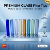 Embouts filtrants en verre, faible MOQ pour logo personnalisé