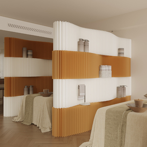 Xách tay gấp accordion Kraft tổ ong phòng Divider với ánh sáng giấy tổ chức sự kiện triển lãm cửa hàng hiển thị giá treo tường - Product Image 2