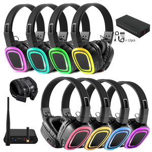 Auriculares Inalámbricos para Discoteca Silenciosa, Equipo de Discoteca Silenciosa con 12 Horas de Duración, Batería Inteligente para DJ, Venta al Por Mayor - Product Image 1