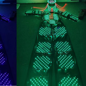 FUNTOYS Control remoto a todo Color LED Party Robot Suit Costume Show Dress Clothe <span class=keywords><strong>DJ</strong></span> Bar Performance Costume - Product Image 2