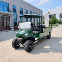 Nouveau design, véhicule électrique 4 places 72V à batterie lithium, type voiturette de golf, rehaussé 4x4
