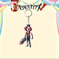 Porte-clés Pendentif pour Sac à Dos en Acrylique, Série Abstraite Clown Chubby Expression, Produit Derivé du Jeu d'Horreur Identity V, Cadeau de Collection pour Fans