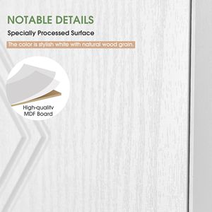 DB Freestanding Storage Cabinet for Bathrooms <b>Tall</b> Wood Corner <b>Unit</b> Adjustable <b>Shelves</b> Doors Space-Saving MDF Board for Gym Use - Product Image 6