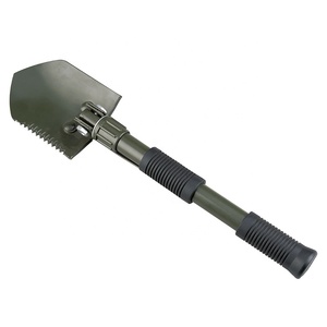 <span class=keywords><strong>Pelle</strong></span> pliante de survie pour le camping, multifonctionnelle, en acier <span class=keywords><strong>à</strong></span> haute teneur en carbone, pour le jardin, la <span class=keywords><strong>voiture</strong></span>, l'extérieur, mini poignée en D, noire, 3 ans - Product Image 2