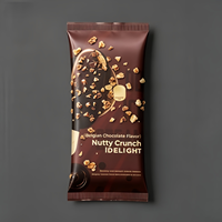 Sachet d'emballage pour bâtonnets de glace imprimé en couleur personnalisé, scellé au dos, résistant au congélateur, en BOPP, pour usine alimentaire