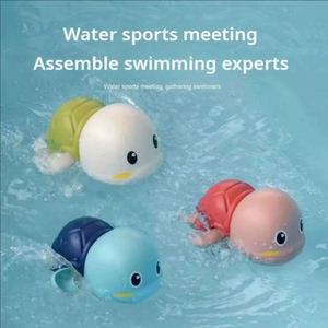 Jouets de bain pour bébé, tortue de bain pour tout-petits, tortue nageuse mignonne, jouet aquatique classique à remonter pour piscine et plage, jouet d'eau à chaîne pour enfants, pour jouer en extérieur - Product Image 3
