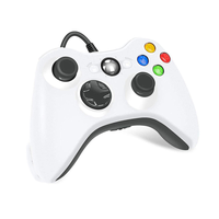 Mando con cable para Xbox 360, controlador de juego para 360/360 Silm con vibración Dual, Compatible con PS3/Android y PC Windows