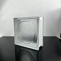 Bloc de verre décoratif creux mat premium à motif soleil, idéal pour la décoration murale intérieure moderne des maisons - Vente en gros