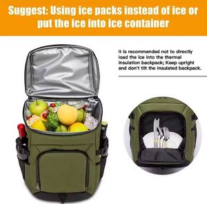 Free Sample Custom style Outdoor portable thermal lined <b>cooler</b> <b>backpack</b> lunch <b>backpack</b> custom logo 30L Insulated Picnic <b>Backpack</b> - Product Image 4