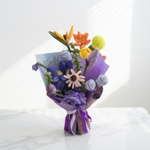 Ramo <span class=keywords><strong>de</strong></span> Rosas <span class=keywords><strong>de</strong></span> Peluche Personalizable, Juguete <span class=keywords><strong>de</strong></span> Peluche Suave para Interiores, Diseño <span class=keywords><strong>de</strong></span> Plantas Bonitas para Niños y Seres Queridos - Product Image 5