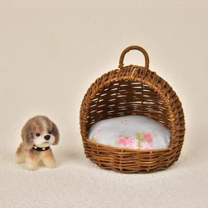 Modèle de <span class=keywords><strong>mini</strong></span> chien de compagnie Twisty Stick purement fait à la main à l'échelle 1:12, poupée de bricolage pour faire semblant de jouer. - Product Image 6