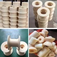 Poulie en polyamide coulé PA6 Nylon à grand diamètre, à gorge en H, roue pour portail coulissant, pièce d'engrenage pour charge lourde, exportation usine 2026