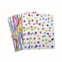 Cahiers d'exercices écologiques à pois colorés, format A4/A5, reliés cousus, pages plates, 50 feuilles, logo personnalisé