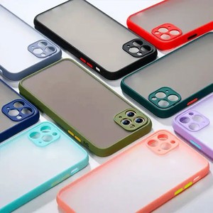 Translucide Mode Antichoc Pare-chocs Téléphone Cas Mat Lisse Sensation Téléphone Cas pour <span class=keywords><strong>Iphone</strong></span> 11 \ 12 \ 13 \ <span class=keywords><strong>14</strong></span> \ 15 \ 16 <span class=keywords><strong>Pro</strong></span> <span class=keywords><strong>Max</strong></span> - Product Image 1