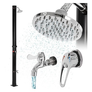 <span class=keywords><strong>Douche</strong></span> <span class=keywords><strong>solaire</strong></span> de jardin de camping de forme ronde noire Offre Spéciale 20L avec rince-pieds pour <span class=keywords><strong>douche</strong></span> de piscine de plage - Product Image 2