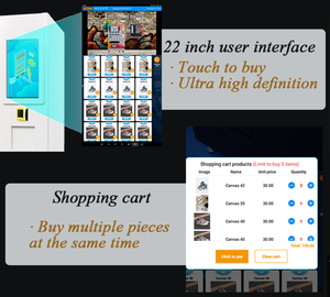 コンボロッカー衣類靴自動販売機22インチタッチスクリーン付き工場卸売 - Product Image 3