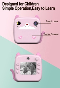 Appareil photo instantané pour enfants A21, jouets pour filles et garçons, cadeau, appareil photo numérique pour enfants, 1080P HD, écran 2,4 pouces, appareil photo pour enfants avec impression - Product Image 4
