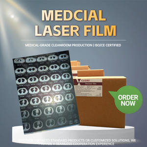 <span class=keywords><strong>Film</strong></span> laser radiographique médical, taille 14x17, bleu, personnalisable, haute qualité, matériau PET transparent, épaisseur 175, adhésif pour l'emballage - Product Image 1