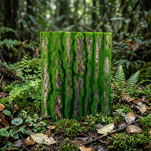 Panneau mural rectangulaire en écorce naturelle pour terrarium, simulation de mousse, pour reptiles et amphibiens, vente en gros - Product Image 3