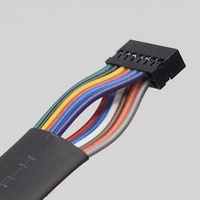 Konektor Kabel Dupont Pitch 2.54mm Kustom, Rakitan Kabel Jumper 2/3/4/5/6/7/8 Pin
